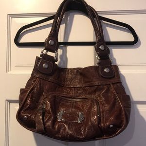 B Makowsky brown leather bag